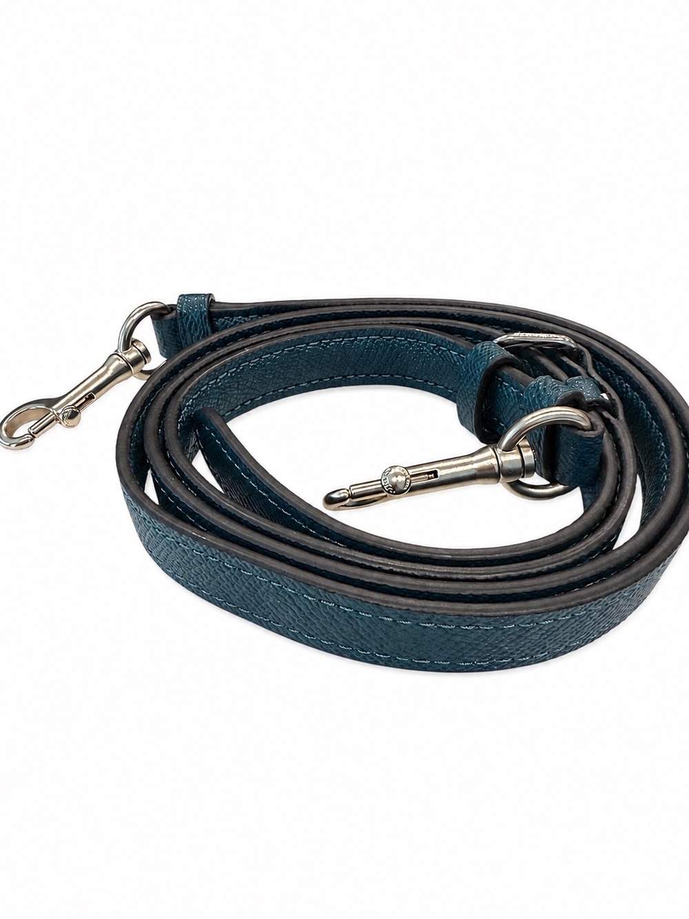 Coach Kailey Carryall Satchel Bag Purse in Teal Blue Green Crossgrain Leather - Picture 5 of 14